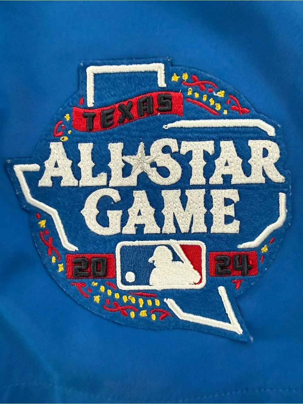 MLB Baseball All-Star Game Royal Blue Athletic Shorts with Red/White Logo XL